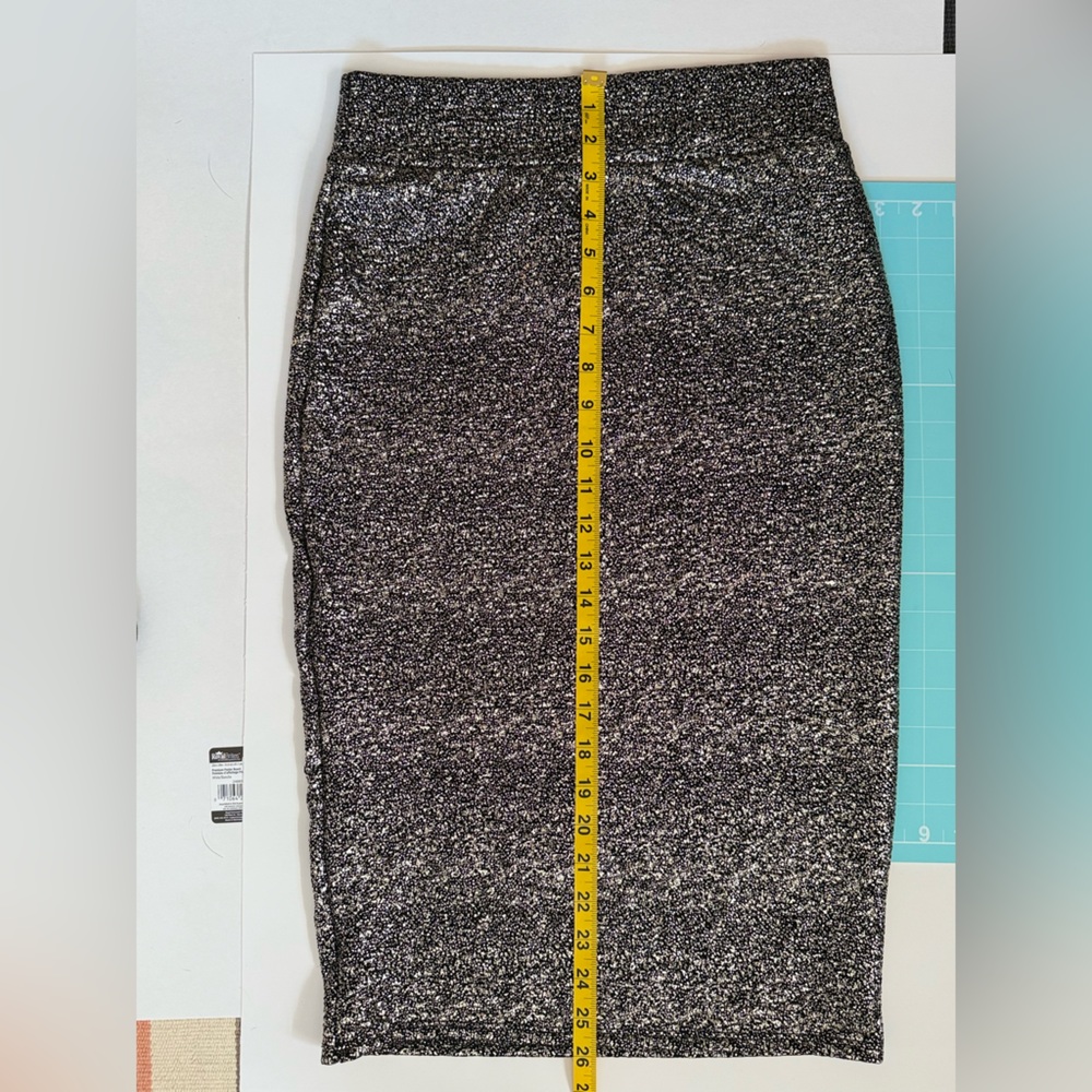 Windsor Black and Silver Textured Skirt